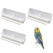 Bird Feeder for Cage, 3 Pack Bird Water Dispenser Hanging Plastic Feeder with...