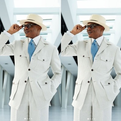 Men's Suits Safari Jacket Formal Wedding Tuxedo Casual Outdoor Hunting Coat Pant