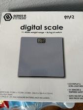 Series-8 Fitness Digital Body Weight Scale - 400lb Capacity - Gray - New in Box
