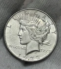 1923 D Silver Peace Dollar UNC Slider  Denver Mint w Nice Strike! Great Price