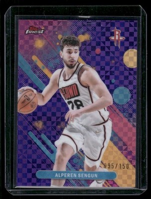 2025-26 Topps Finest Common Purple X-Fractor Alperen Sengun 95/150 Houston