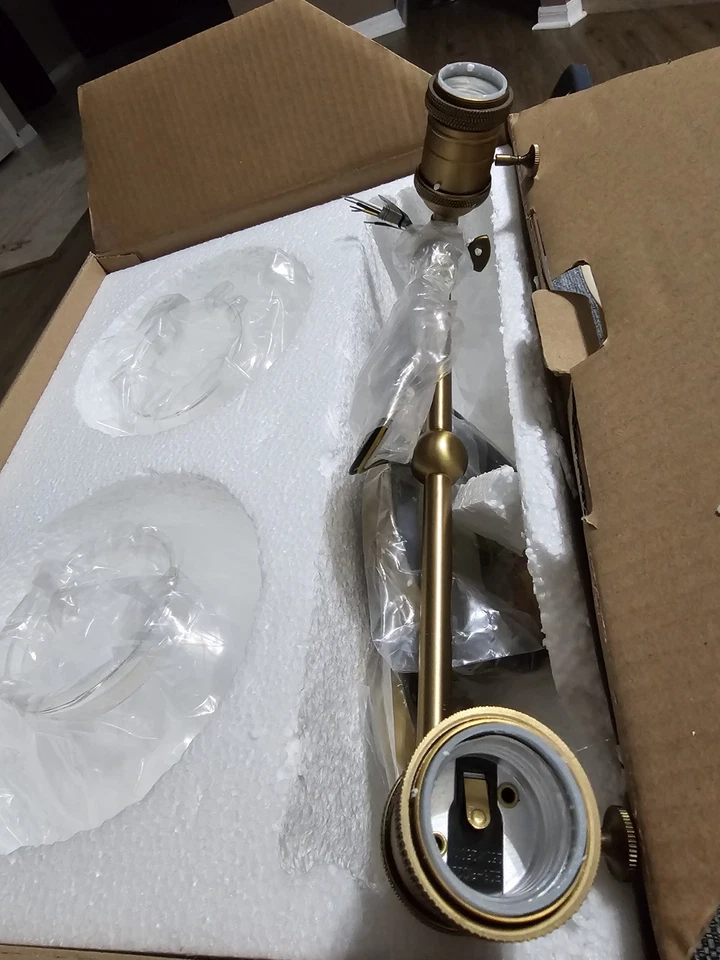 Phansthy Vintage 2 Light Wall Sconce Industrial Wall Light with Dual 5.9 Inches - Image 4 of 4