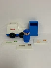 Vintage Fisher Price Little People Main Street MAILMAN w TRUCK MAILBOX 3 LETTERS
