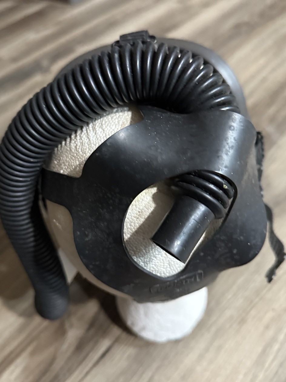 North Black Gas Mask Respirator With Foam Mannequin Head