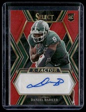 2023 Panini Select Draft X-Factor Red Auto Daniel Barker RC #XS-DBA
