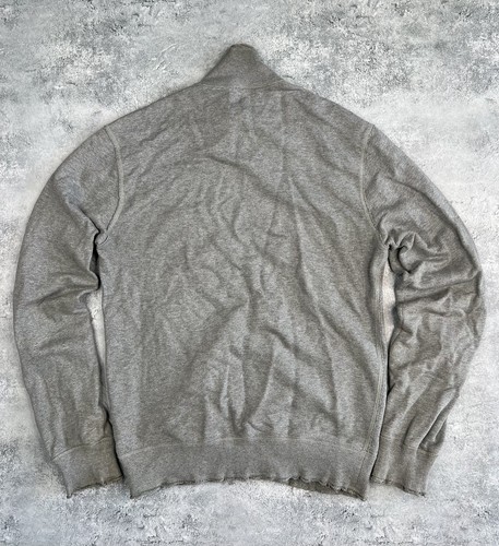DOLCE & GABBANA Metal Logo Zip Up funnel Neck Grey Size 46 - Picture 15 of 15