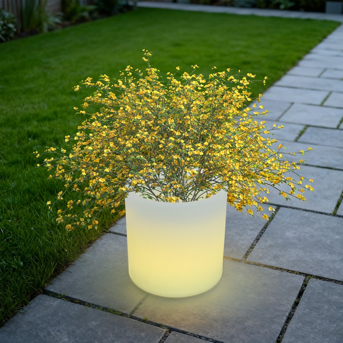 フラワーランプ　・　LED Cylinder LED Flower Pot Light 16 Color Changing Dimmable