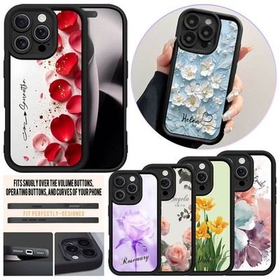 Drop-proof Case For iPhone 17 Samsung S26 A17 A36 Girl Flower Personalised Cover