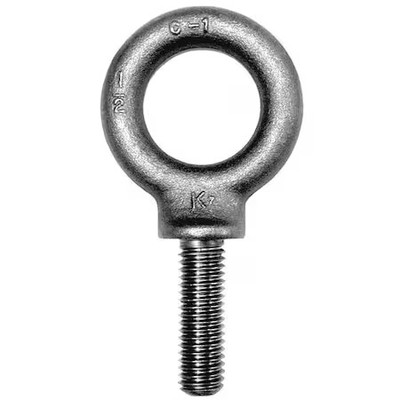 Ken Forging M7 Eye Bolt With Shoulder, M7-1.00, 28.5 Mm Shank, 22 Mm Id, Steel,