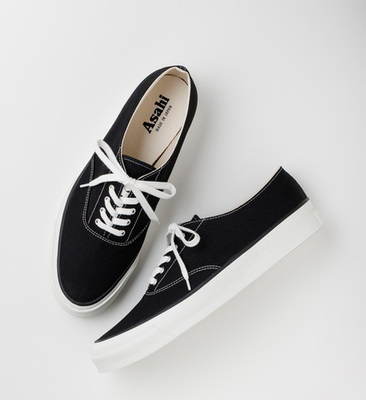 ASAHI DECK 041 White Canvas Sneakers UNISEX Made in Japan