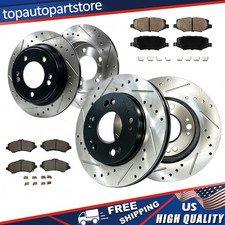 302mm Front Rear Drilled Rotor Brakes Pad Fit Jeep Wrangler 2010 2011 2012 -2017 302mm Front Rear Drilled Rotor Brakes Pad Fit Jeep Wrangler 2010 2011 2012 -2017