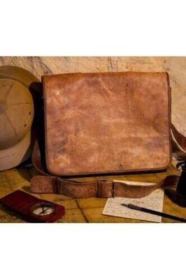 Satchel Genuine New Crossbody Bag Men's Handmade Messenger Shoulder Brown