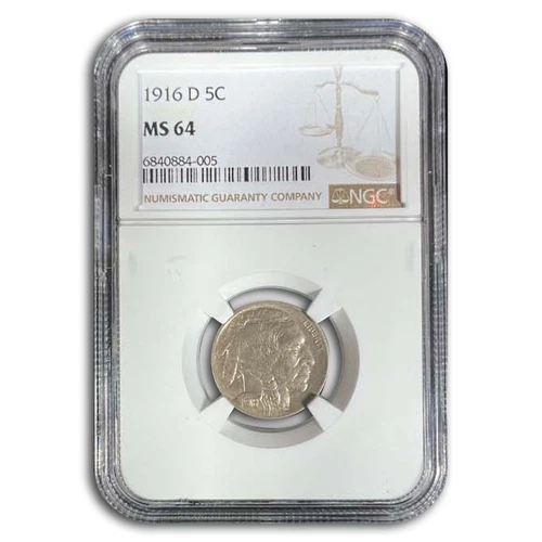 1916-D Buffalo Nickel MS-64 NGC