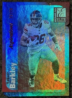 2019 Elite Aspirations Die Cut #23 Saquon Barkley/74 Giants Eagles