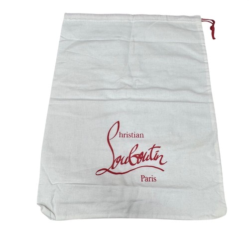 Authentic New Christian Louboutin White Shoe Handbag Dust Bag 15X11 Storage Gift
