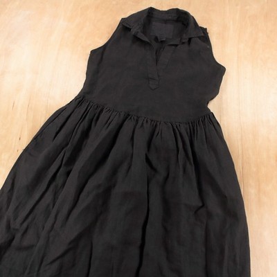 FRANK & EILEEN Daphne popover sleeveless linen maxi dress EXTRA EXTRA SMALL