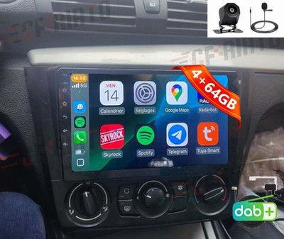 DAB 4G+64G Android 15 Autoradio Carplay Navi für BMW 1er E81 E82 E87 E88 2004-11