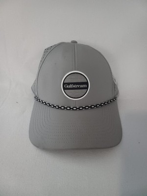 Gulfstream Baseball Hat Cap Mens Gray Strap Back Casual