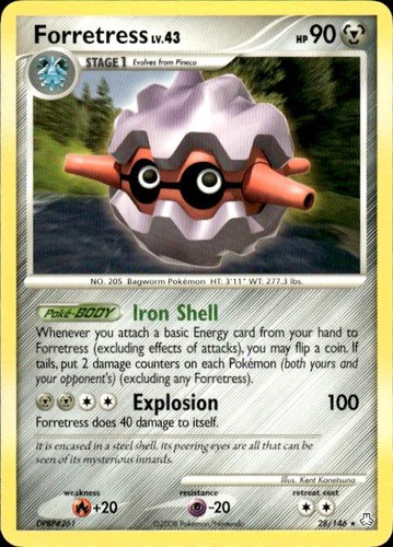 Pokemon Forretress Legends Awakened 28/146 Light Play LP+ or Better