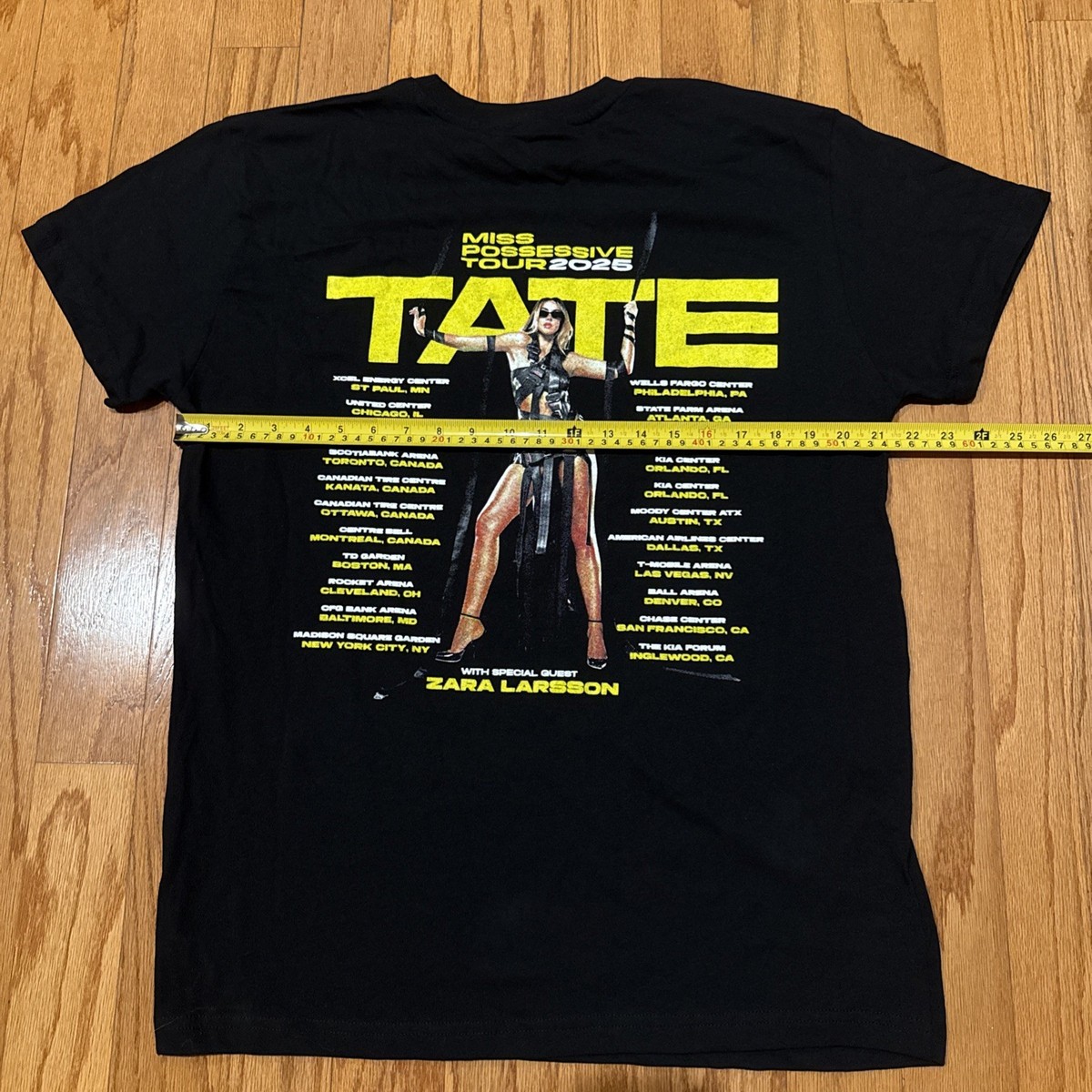 T-Shirts Tate McRae Tour 2025 Hommes Femmes Harajuku Manches