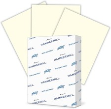 Hammermill Colored Paper, 20 lb Cream Printer 1 Ream  500 Sheets,