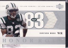 2002 Upper Deck Honor Roll Up and Coming Jerseys #UCSM Santana Moss