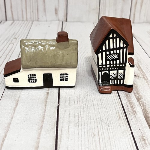 Lot of 8 Vintage Country Suffolk Cottages Mudlen End Studio Ceramic Miniatures - Picture 12 of 20