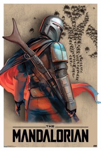 Collector/'s Poster DISNEY STAR WARS Textless The Mandalorian Poster 11” X 17”