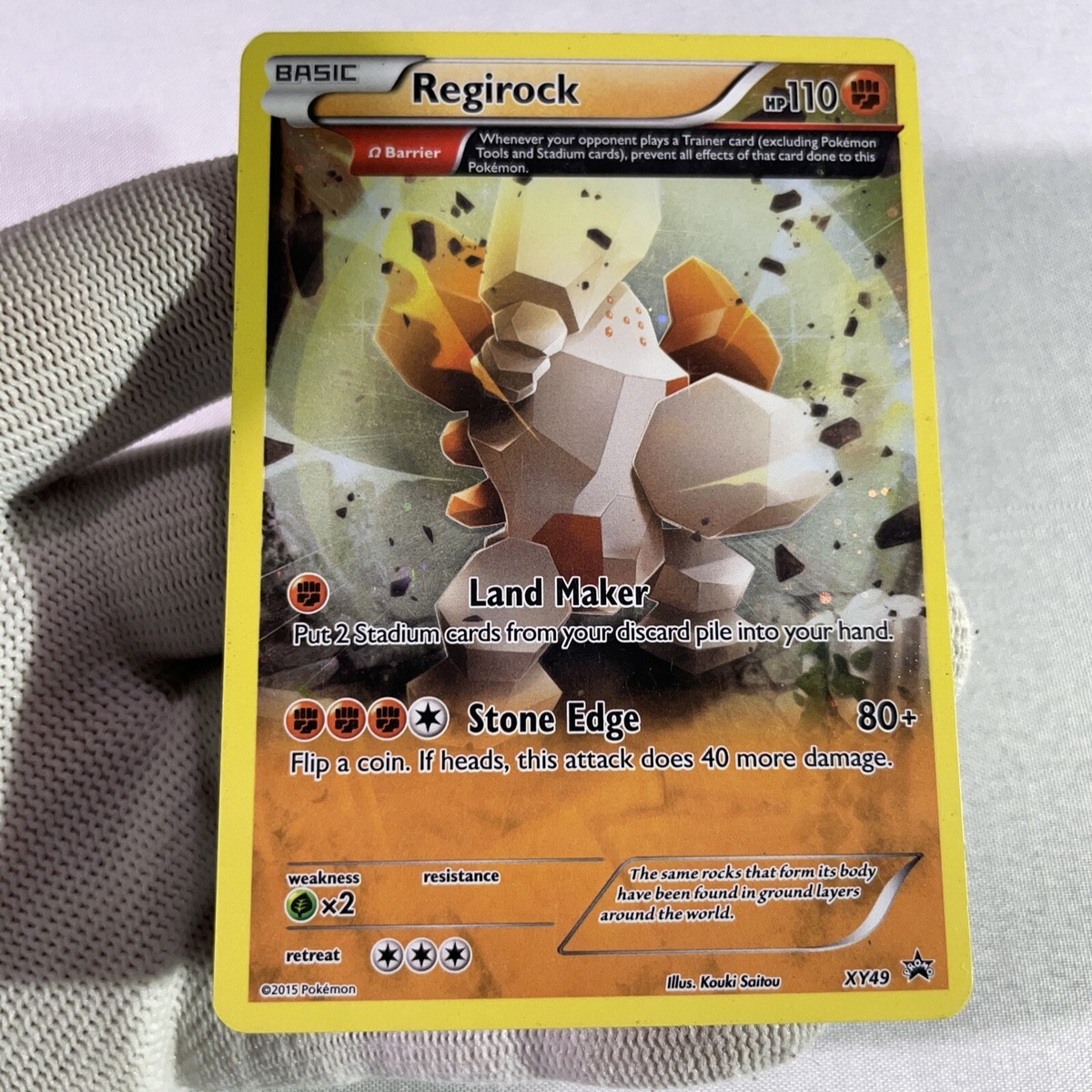 rei様 2015 Pokemon REGIROCK XY49 BLACK STAR PROMO Holo MP | eBay
