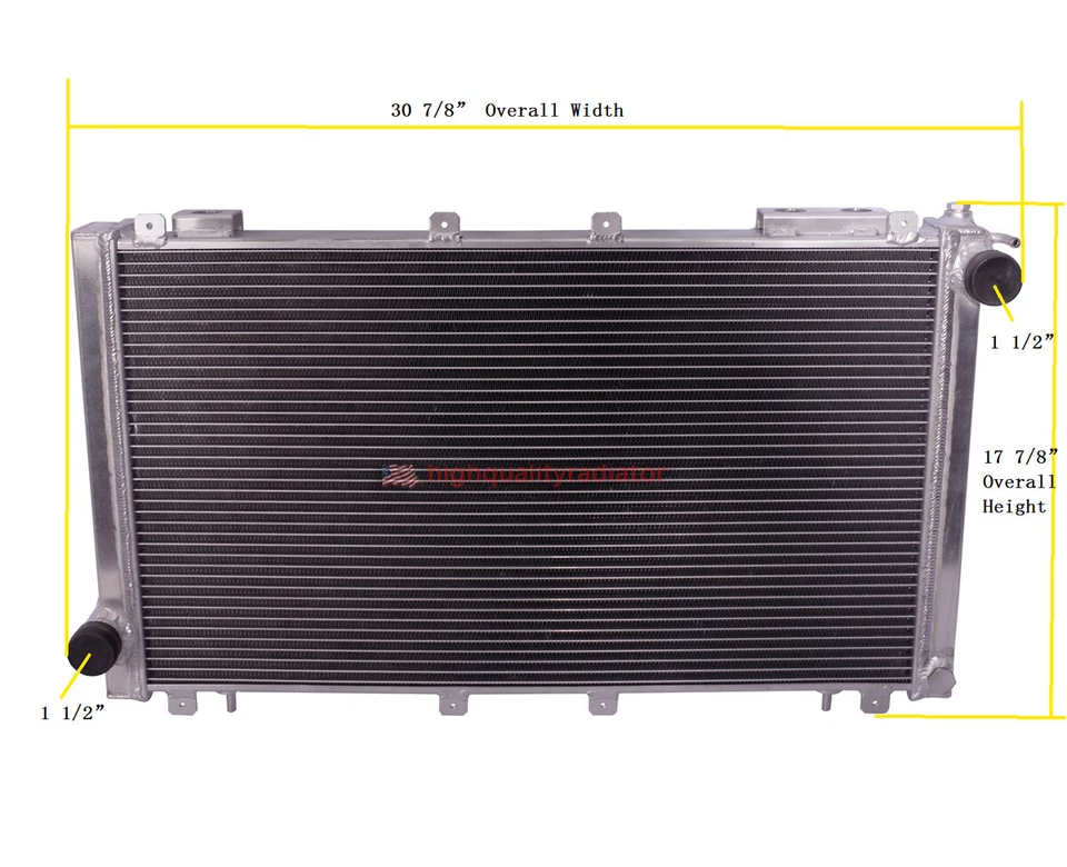 2Rows All Aluminum Radiator For 1990-1994 Subaru Legacy Turbo 2.2L MT Foto 2 de 4