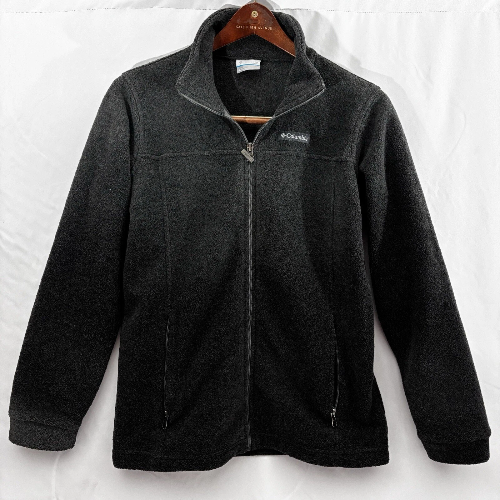Mens Columbia Fleece Jacket Grey Gray Large L