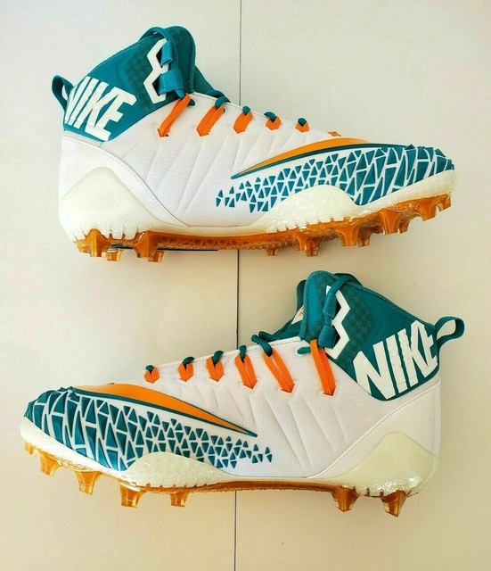 Men Nike Force Savage Elite TD Football Cleat Miami Dolphin AJ6605104