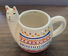 LLAMA Alpaca Coffee NOVELTY Mug Cup TEA  Natural Life Boho Chic LLIVE Live HAPPY