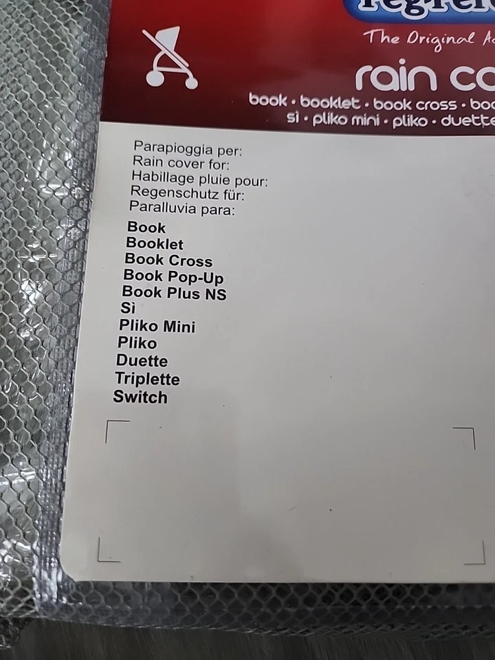 Rain/Wind Cover Weather Shield Protector Zipper for Peg Perego Baby Stroller NEW - Image 3 of 4