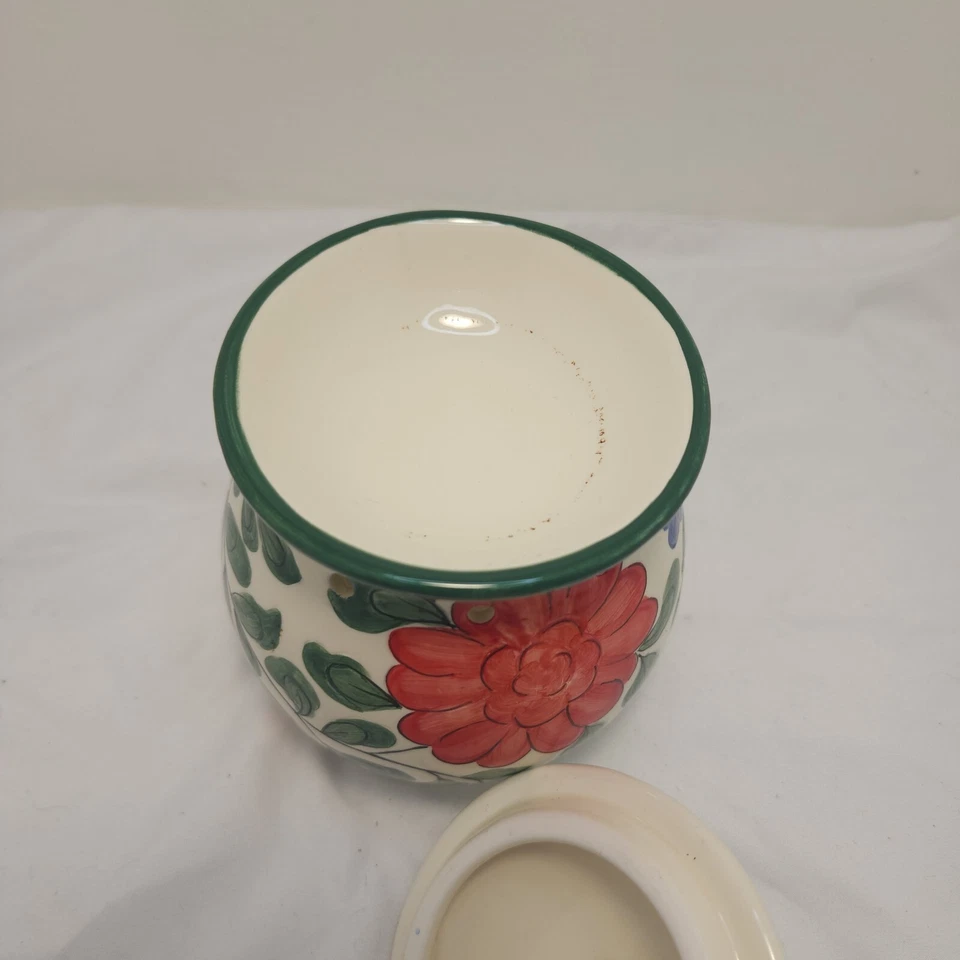 Floral Ceramic Votive Candle Tart Warmer with Lid - Image 4 of 4