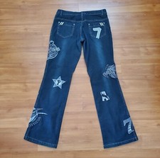 Soho Blue Jeans Basketball Patches Junior/Women Size 13 Sports NBA