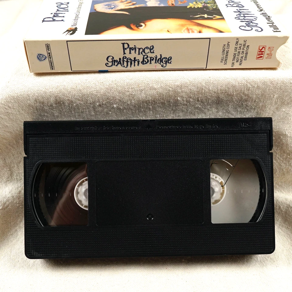 Prince Graffiti Bridge VHS Screener Promo Video Store Full Length Screening Copy Foto 4 de 4