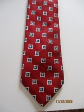 Jos A Bank Red Silk Neck Tie