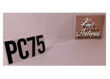 1 -New Info. Card Insert & NOS Clear Plastic Window for W/E 3 Slot Payphone PC75