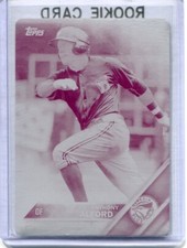 2016 Topps Pro Debut - ANTHONY ALFORD - Printing Plate  BLUE JAYS 1 of 1  #d 1/1