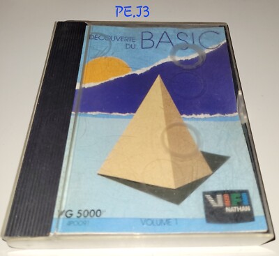 Découverte du BASIC VG 5000u – Cassette + boîte Nathan VIFI 1984 – Bon état - Jeux vidéo