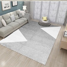 3D Gray Texture Lines NAO2606 Game Rug Mat Elegant Photo Carpet Mat Fay