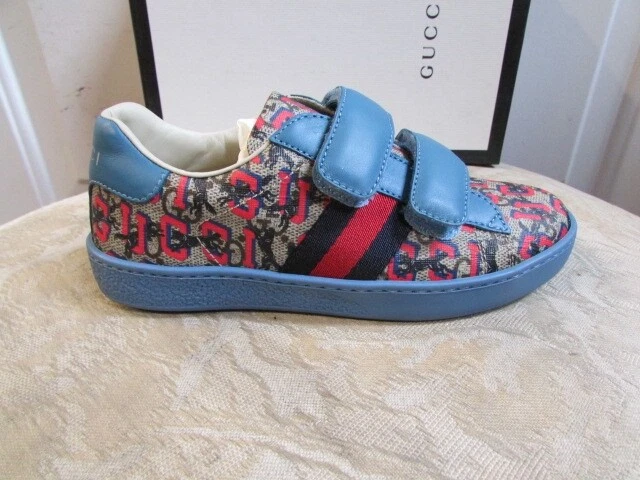 baskets neuves GUCCI GG SUPREME BEEBO loups bambin taille 30