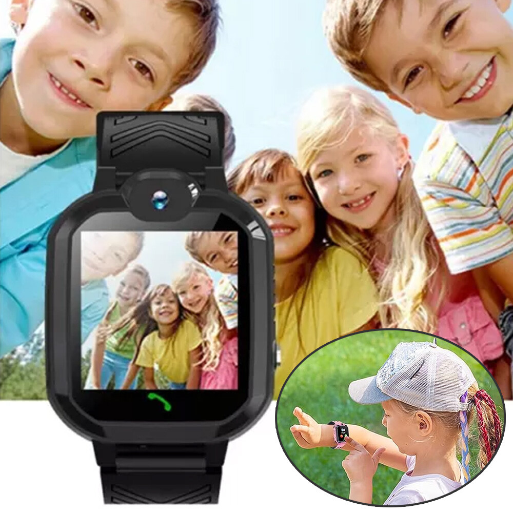 Kids Smart Watch Bluetooth Call SOS Voice Chat Game Camera Touch - Main Image