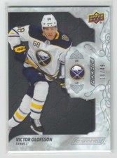 VICTOR OLOFSSON (BUFFALO) 19-20 UD ENGRAINED RC #81 EBONY PARALLEL   /49