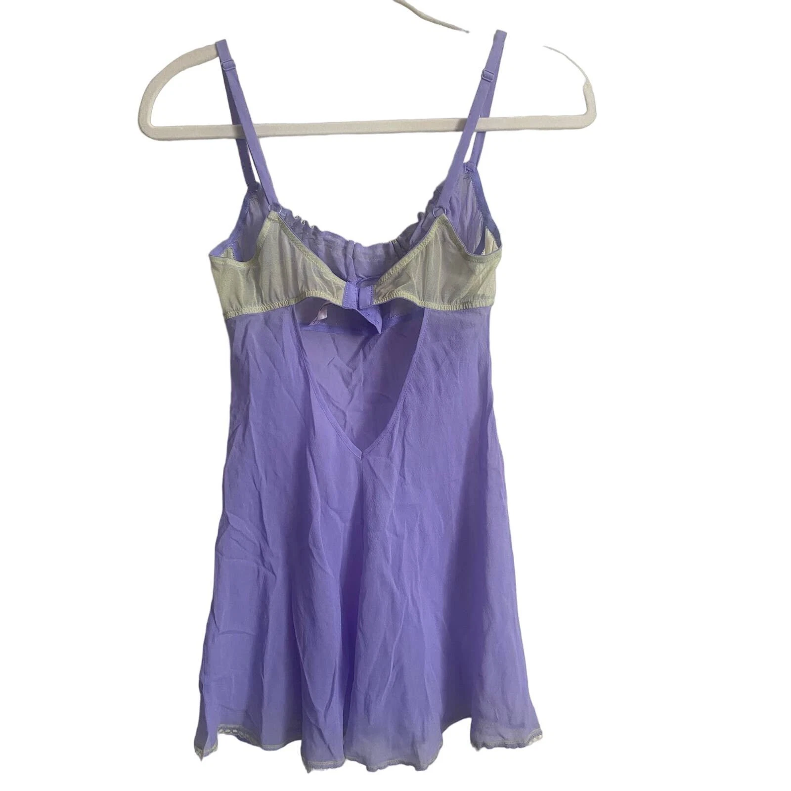 UNDERCOVER Abito slip Victoria’s Secret viola lavanda lilla s piccola damigella seta Parigi