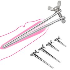 Stainless Steel Urethral Dicks Adjustable Penis Plug Dilator Stretcher Expander