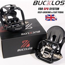 For SPD Clipless Pedals With Straps Belts Dual Function Toe Clip Cages 9/16" MTB
