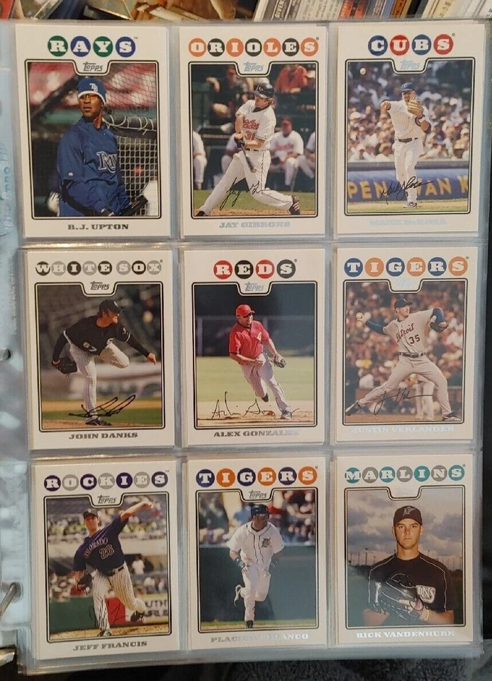 2008 Topps base cards 501-660 Pick from drop down list - Image 3 of 3