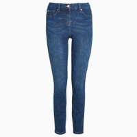 Ladies Womens Jeans Stretch Fit Straight Denim EX STORE Regular Long Leg NEW